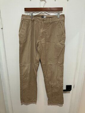 AS Colour Mens Chino Pants 32 Khaki Tan Cotton Standard Straight Trousers